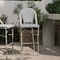 Flash Furniture Marseille Stackable IndoorOutdoor French Bistro 30 High Barstool, BlackWhite and Light Bamboo SDA-AD642107-BS-BLKWH-LTNAT-GG - alternate 1